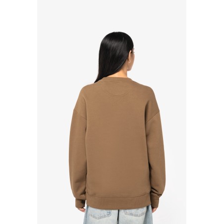 Sudadera ecorresponsable cuello redondo oversize unisex