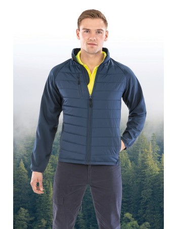 Chaqueta Softshell Black Compass acolchada reciclada