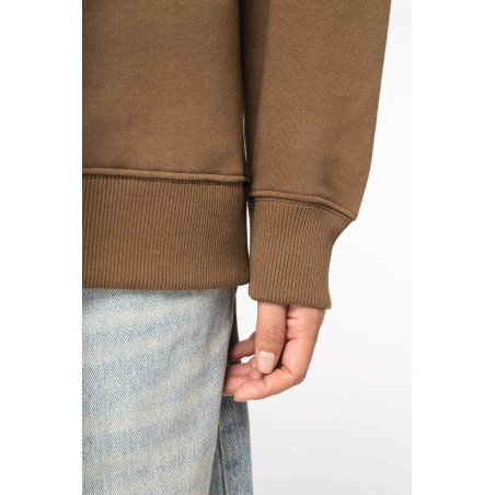 Sudadera ecorresponsable cuello redondo oversize unisex