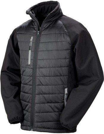 Chaqueta Softshell Black Compass acolchada reciclada 2