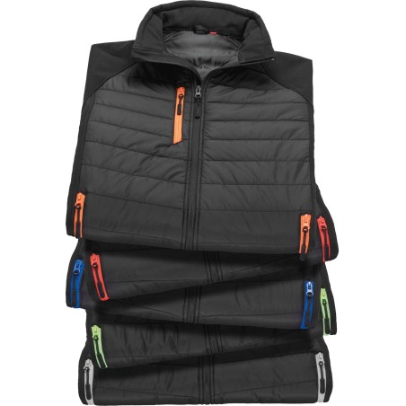 Chaleco Softshell Black Compass acolchado reciclado