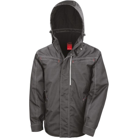 Parka resistente efecto denim