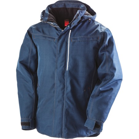 Parka resistente efecto denim