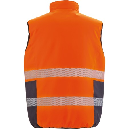 Reversible soft padded safety gilet