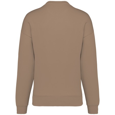 Sudadera ecorresponsable cuello redondo oversize unisex