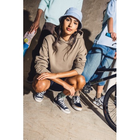 Sudadera ecorresponsable con capucha oversize unisex