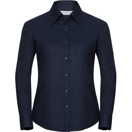 Camisa Oxford manga larga mujer