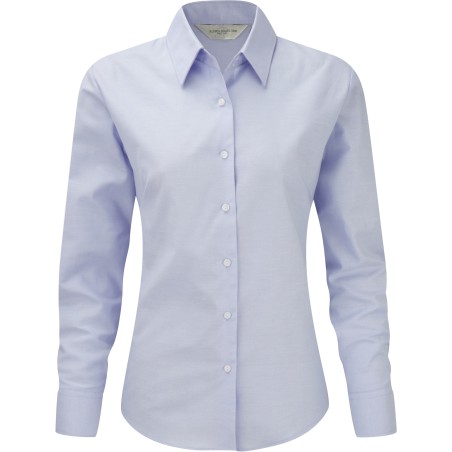 Camisa Oxford manga larga mujer