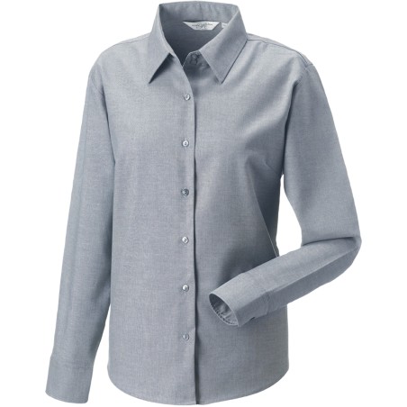 Camisa Oxford manga larga mujer