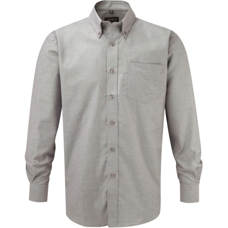 Men\\\'s Long-Sleeved Oxford Shirt