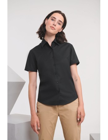 Short-Sleeved Ladies\\\' Oxford Shirt