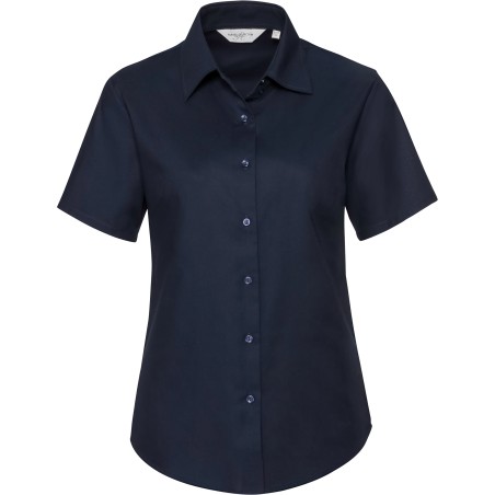 Camisa Oxford manga corta mujer