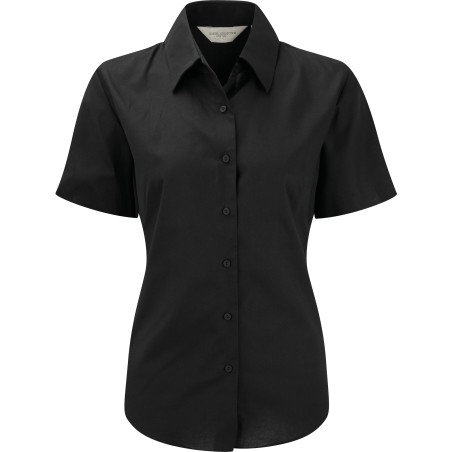 Camisa Oxford manga corta mujer
