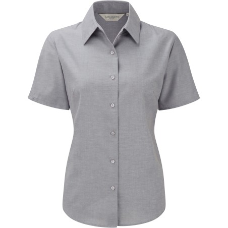 Camisa Oxford manga corta mujer
