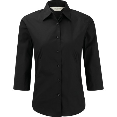 Ladies\\\' 3/4 Sleeved Fitted Shirt