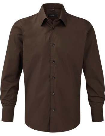 Men\\\'s Long-Sleeved Fitted Shirt 2
