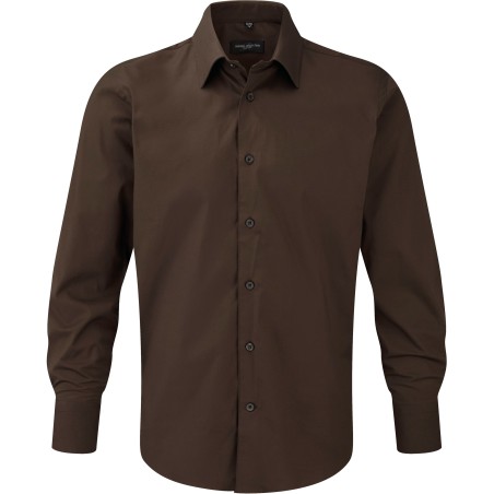 Men\\\'s Long-Sleeved Fitted Shirt