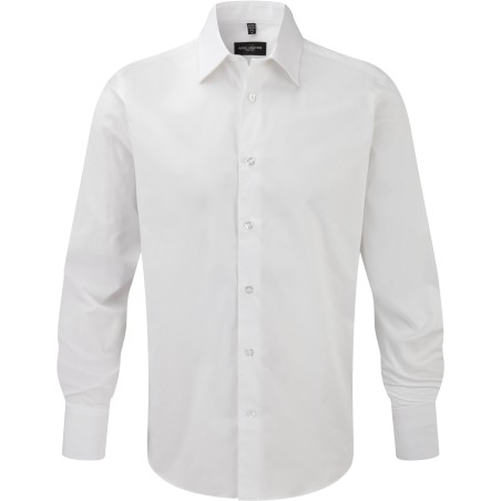 Men\\\'s Long-Sleeved Fitted Shirt