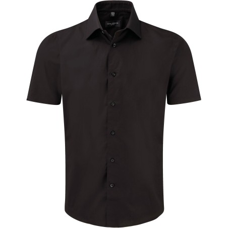 Men\\\'s Short-Sleeved Fitted Shirt
