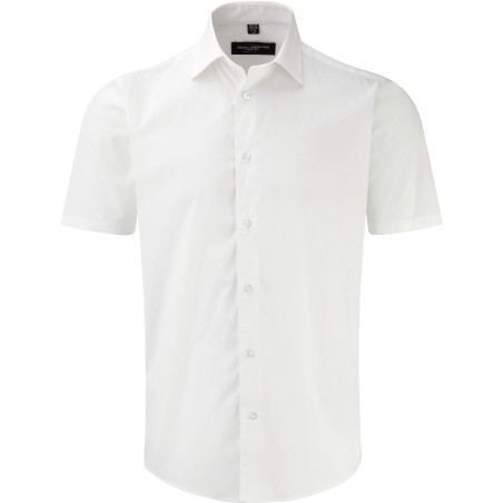 Men\\\'s Short-Sleeved Fitted Shirt