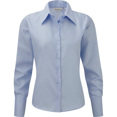 Camisa Non-Iron manga larga mujer