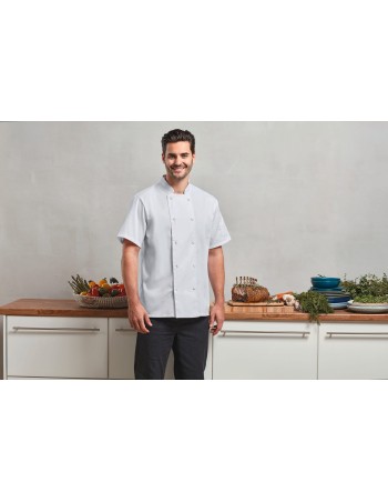 Coolchecker® short-sleeved chef\\\'s jacket