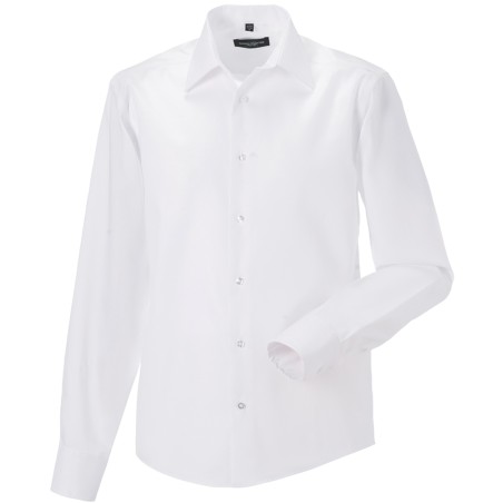 Men\\\'s Long-Sleeved Non-Iron Shirt - Tailored Fit