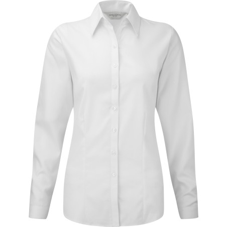 Camisa Espiga manga larga mujer
