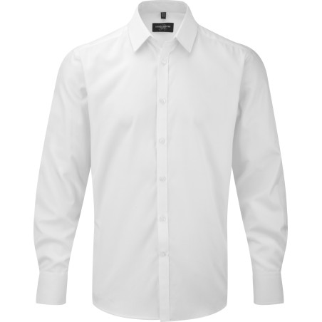 Camisa Espiga manga larga hombre
