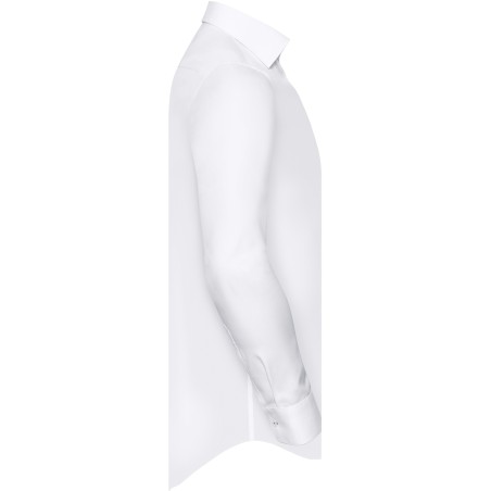 Long-sleeved Herringbone Shirt