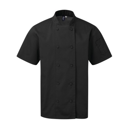 Coolchecker® short-sleeved chef\\\'s jacket