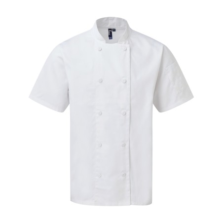 Coolchecker® short-sleeved chef\\\'s jacket
