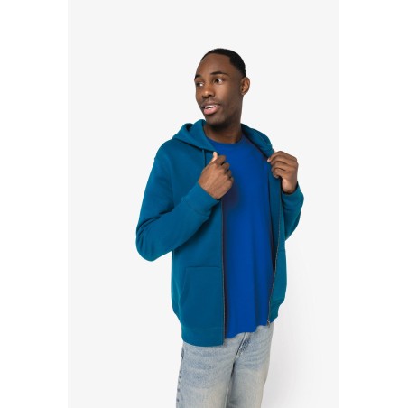 Sudadera ecorresponsable con cremallera y capucha unisex