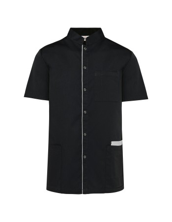 Men’s polycotton smock with press studs 2