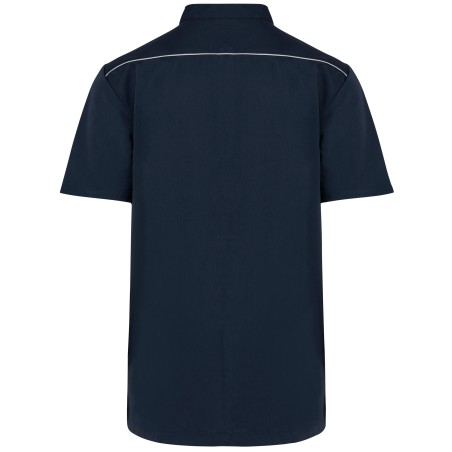 Blusa polialgodón con botones a presión hombre