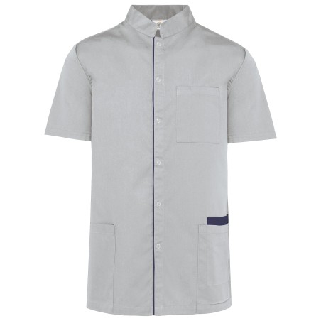 Men’s polycotton smock with press studs