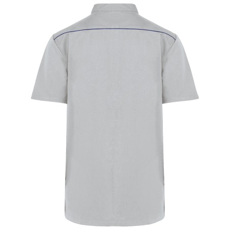 Blusa polialgodón con botones a presión hombre