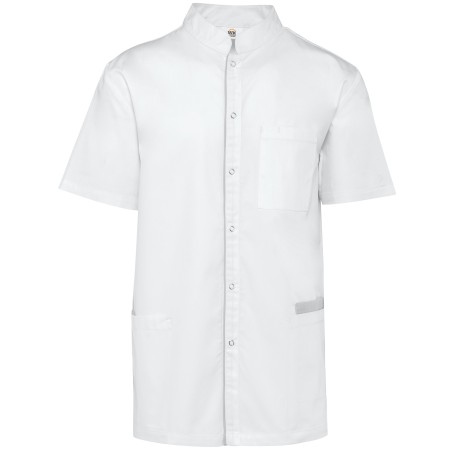 Men’s polycotton smock with press studs