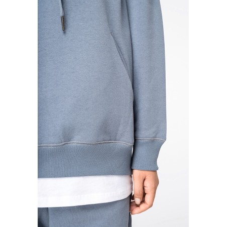 Sudadera ecorresponsable con capucha y mangas raglán mujer