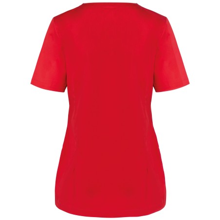Ladies’ polycotton smock with press studs
