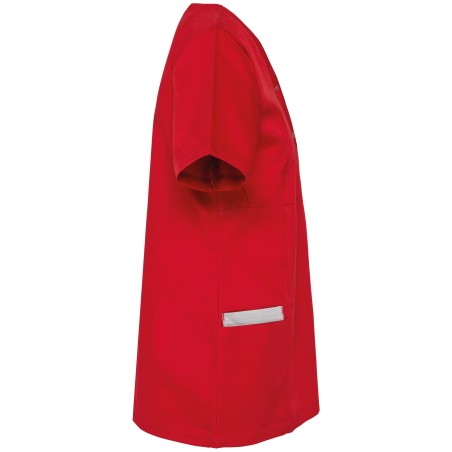 Ladies’ polycotton smock with press studs
