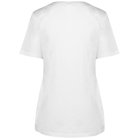 Blusa polialgodón con botones a presión mujer