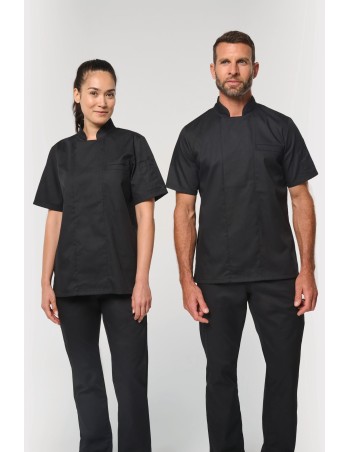 Chaqueta de cocina ecorresponsable de manga corta unisex