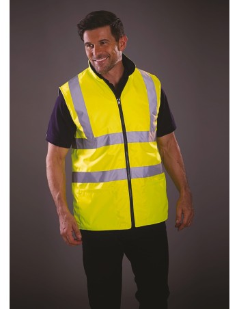 Hi-Vis Reversible Fleece Bodywarmer