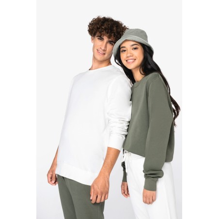 Sudadera ecorresponsable de cuello redondo French Terry unisex