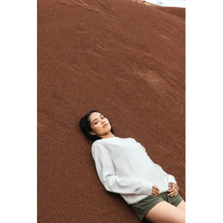 Sudadera ecorresponsable de cuello redondo French Terry unisex