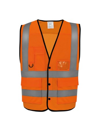 Chaleco con botones de alta visibilidad Eco Superior 2