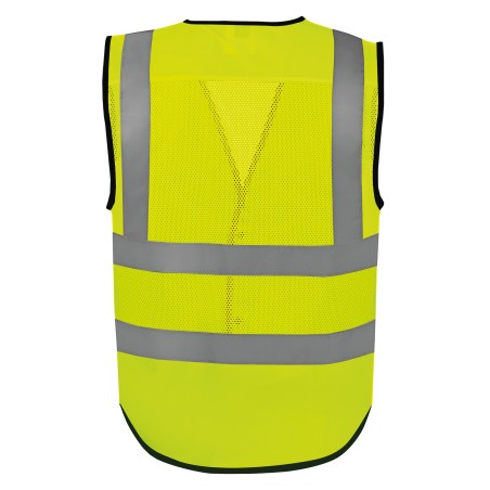 Eco Superior high-visibility buttoned vest