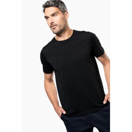Camiseta Supima® cuello redondo maga corte hombre