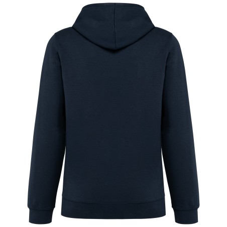 Unisex contrast patterned hooded sweatshirt